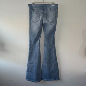Free People Light Wash We The Free Penny Pull-On Flare Blue Jeans Denim Bottoms